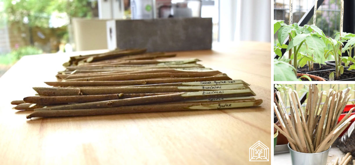 ganz viele Pflanzenstecker – einfach selbst gemacht